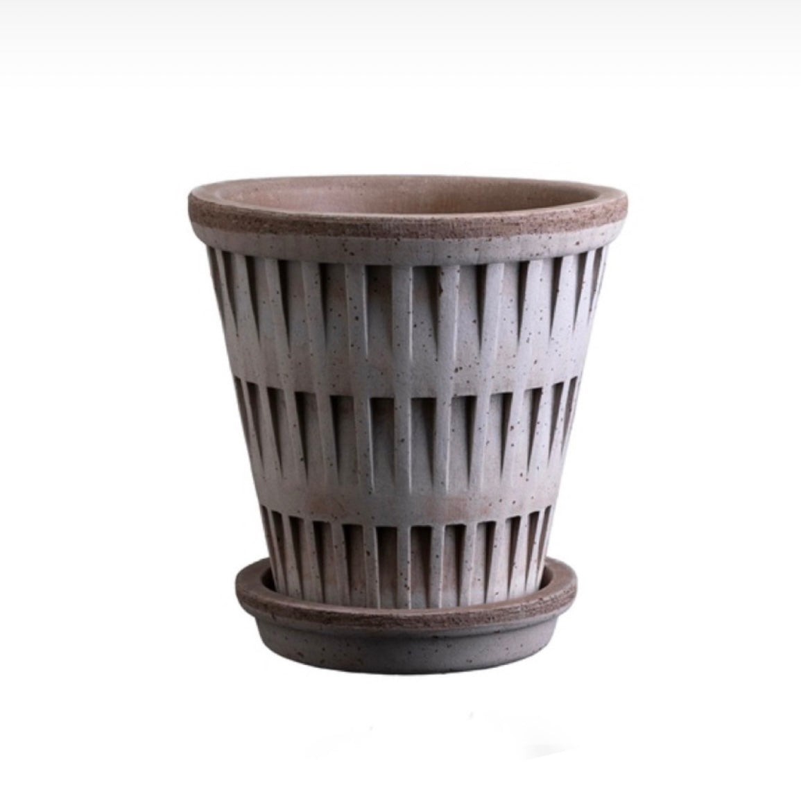 Blumentopf Pantheon Terracotta Grau – Bergs Potter Im Angebot